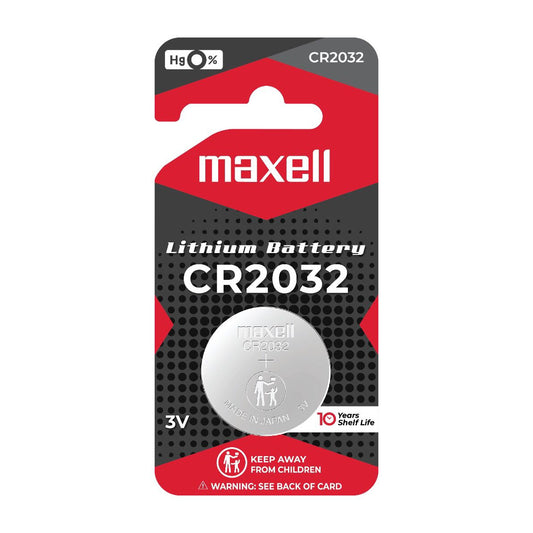 Maxell CR2032 3V Lithium Coin Cell Battery – Long-Lasting Power