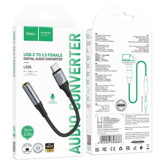 LS36 Fresh Digital Type-C to 3.5mm Audio Converter – High-Quality Audio Adapter