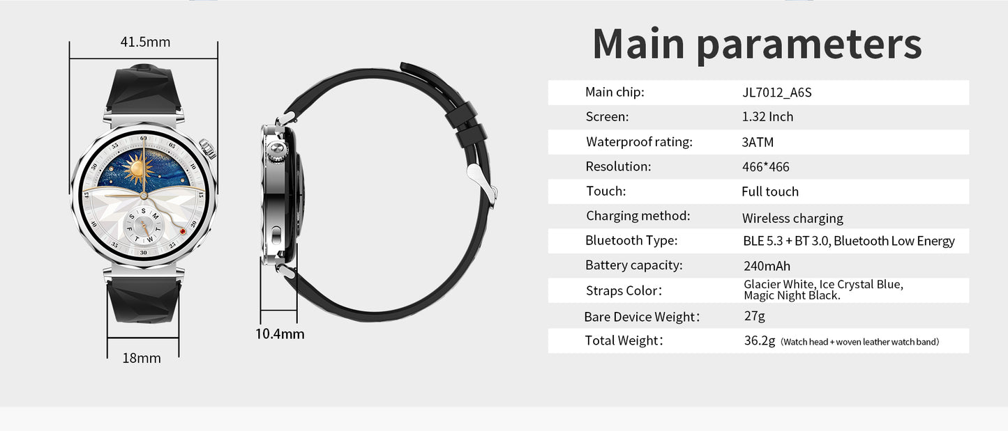 Aurafit AM35 β Advanced Smart Fitness Watch with Premium Health Tracking