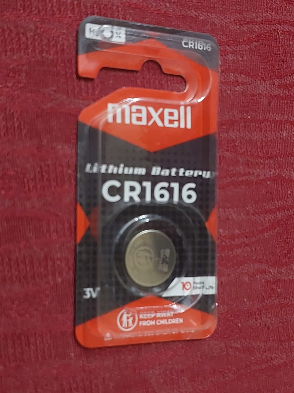 Maxell CR1616 Lithium Coin Cell Battery – 3V