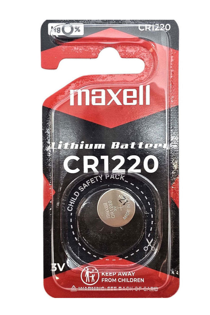 Maxell CR1220 Lithium Coin Cell Battery – 3V