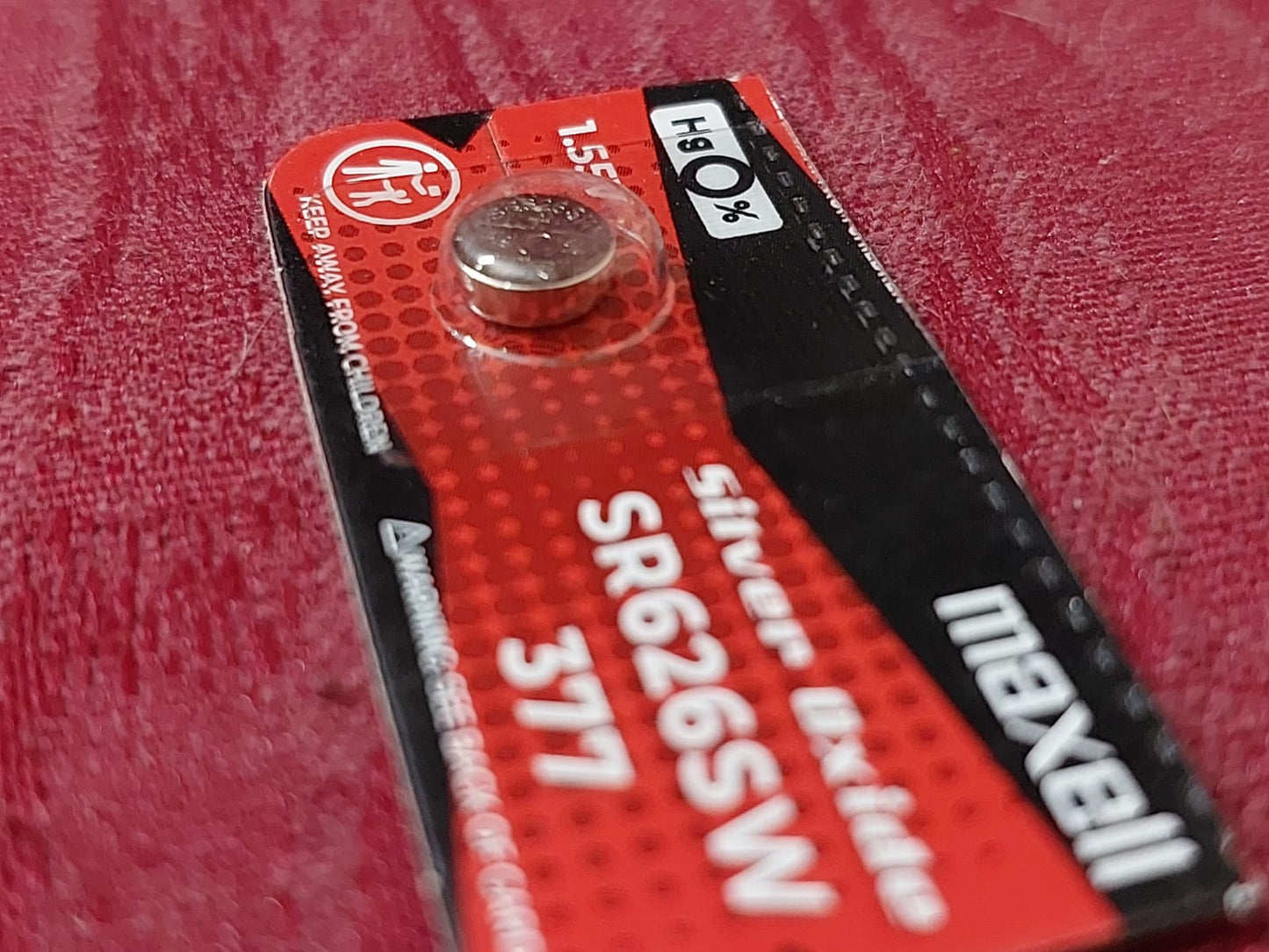 Maxell SR626SW Silver Oxide Watch Battery – Original