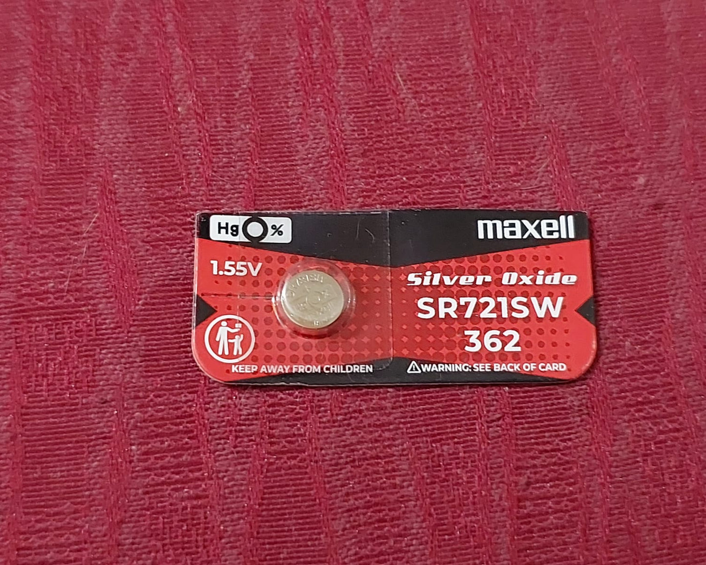 Maxell SR721SW Silver Oxide Button Cell Watch Battery – Original