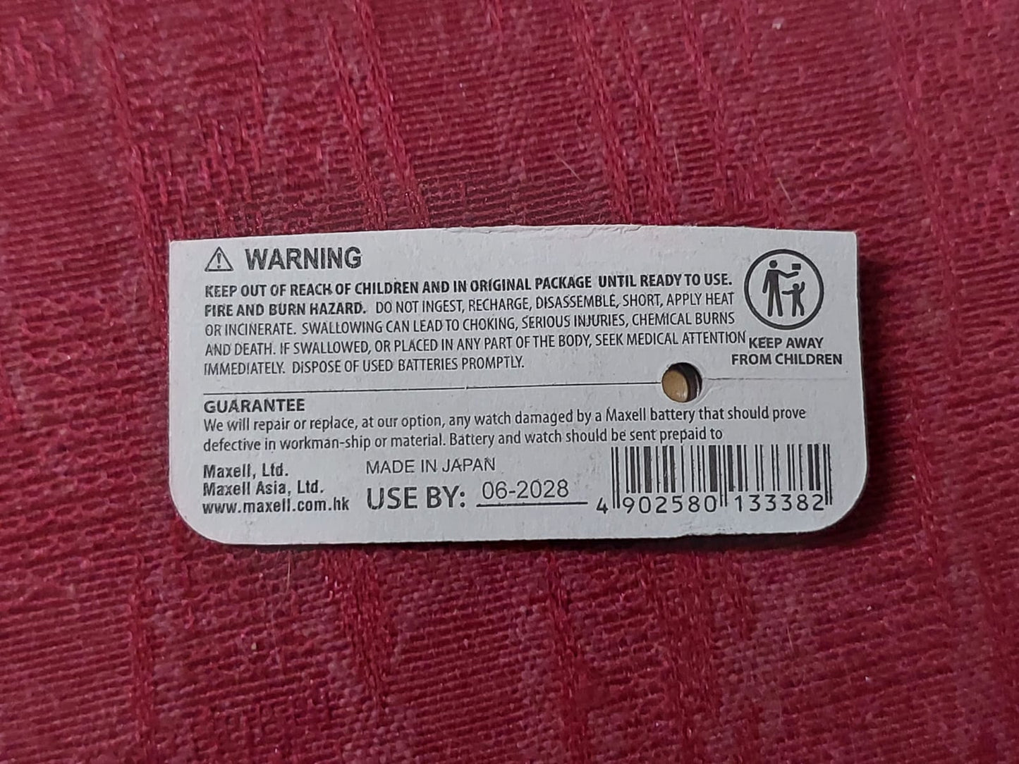 Maxell SR721SW Silver Oxide Button Cell Watch Battery – Original