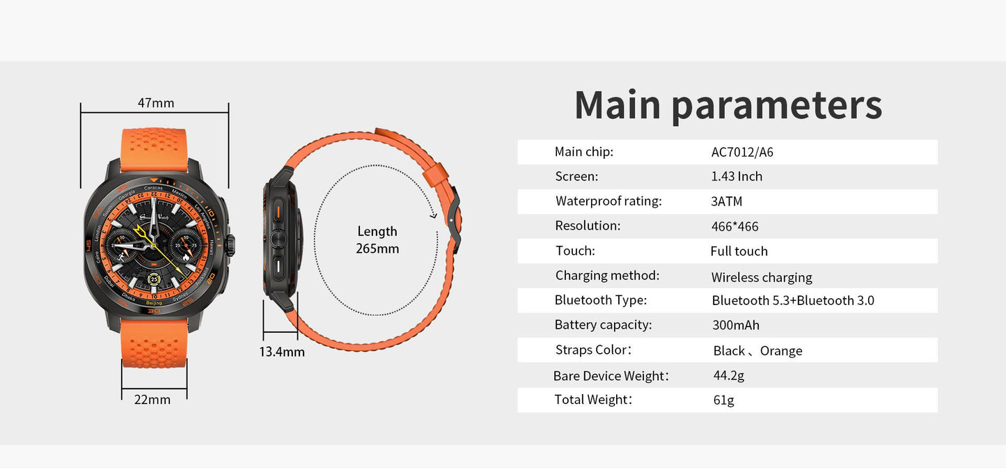 Aurafit AM32 – The Ultimate Smartwatch for Fitness & Everyday Life