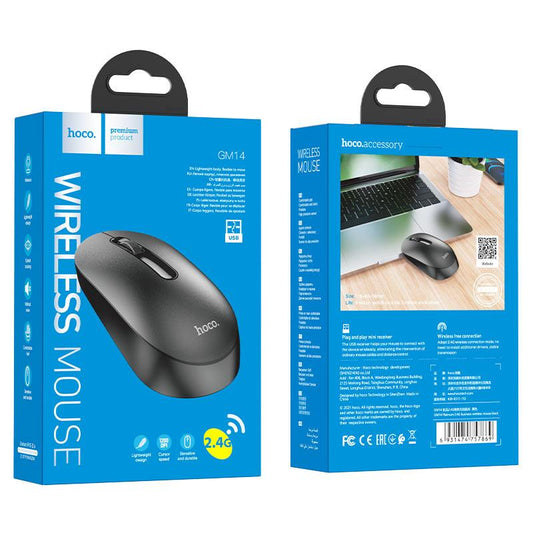 GM14 Platinum 2.4G Business Wireless Mouse – Ergonomic & Portable
