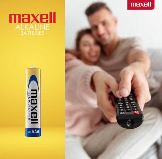 Maxell AAA Alkaline Batteries – Original, Long-Lasting Power (Pack of 2)