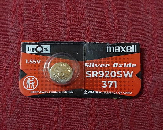 Maxell SR920SW 371 Silver Oxide Button Cell Battery – Original