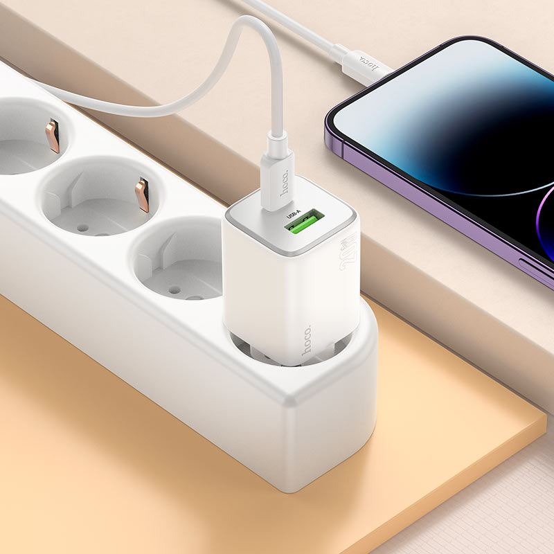N41 Almighty PD20W + QC3.0 Dual Port Fast Charger (EU Plug)