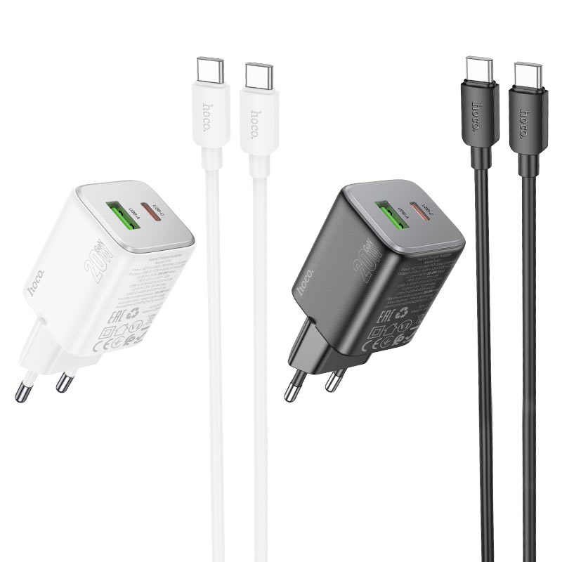 N41 Almighty PD20W + QC3.0 Dual Port Fast Charger (EU Plug)