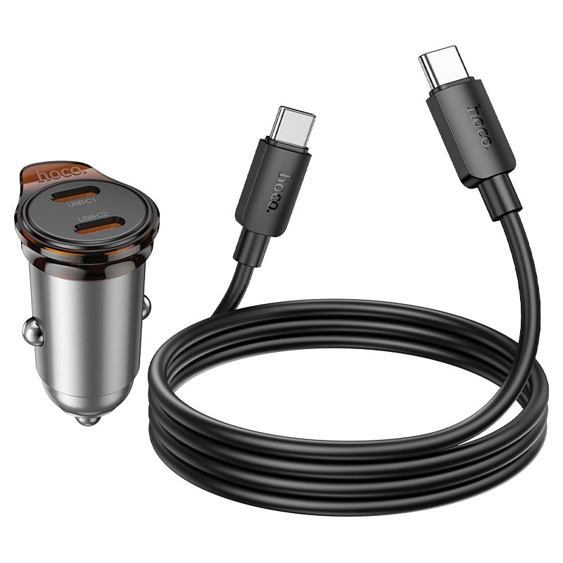 NZ16B Rigorous PD45W Dual Type-C Fast Car Charger