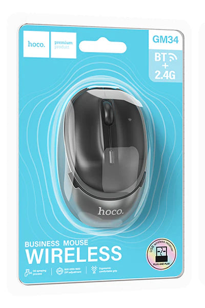 GM34 Nuevo Dual-Mode Business Wireless Mouse – Smooth, Silent & Versatile