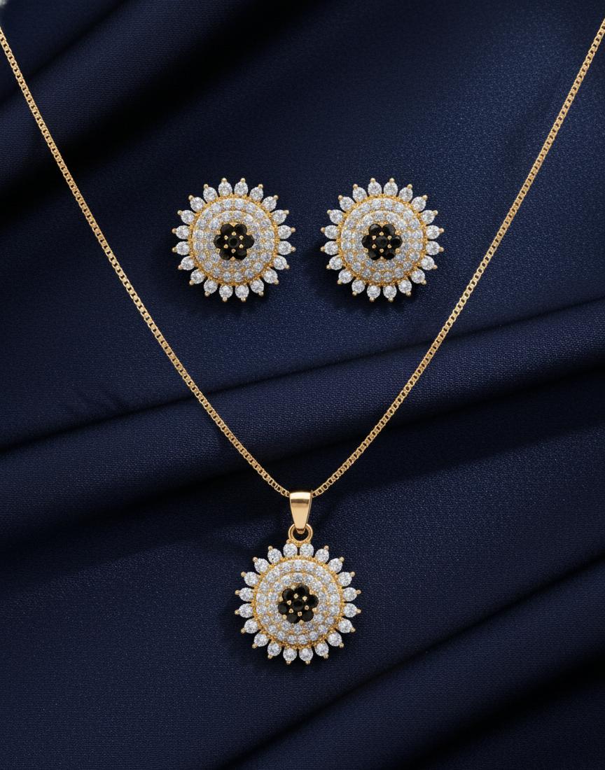 Midnight Bloom Jewellery Set