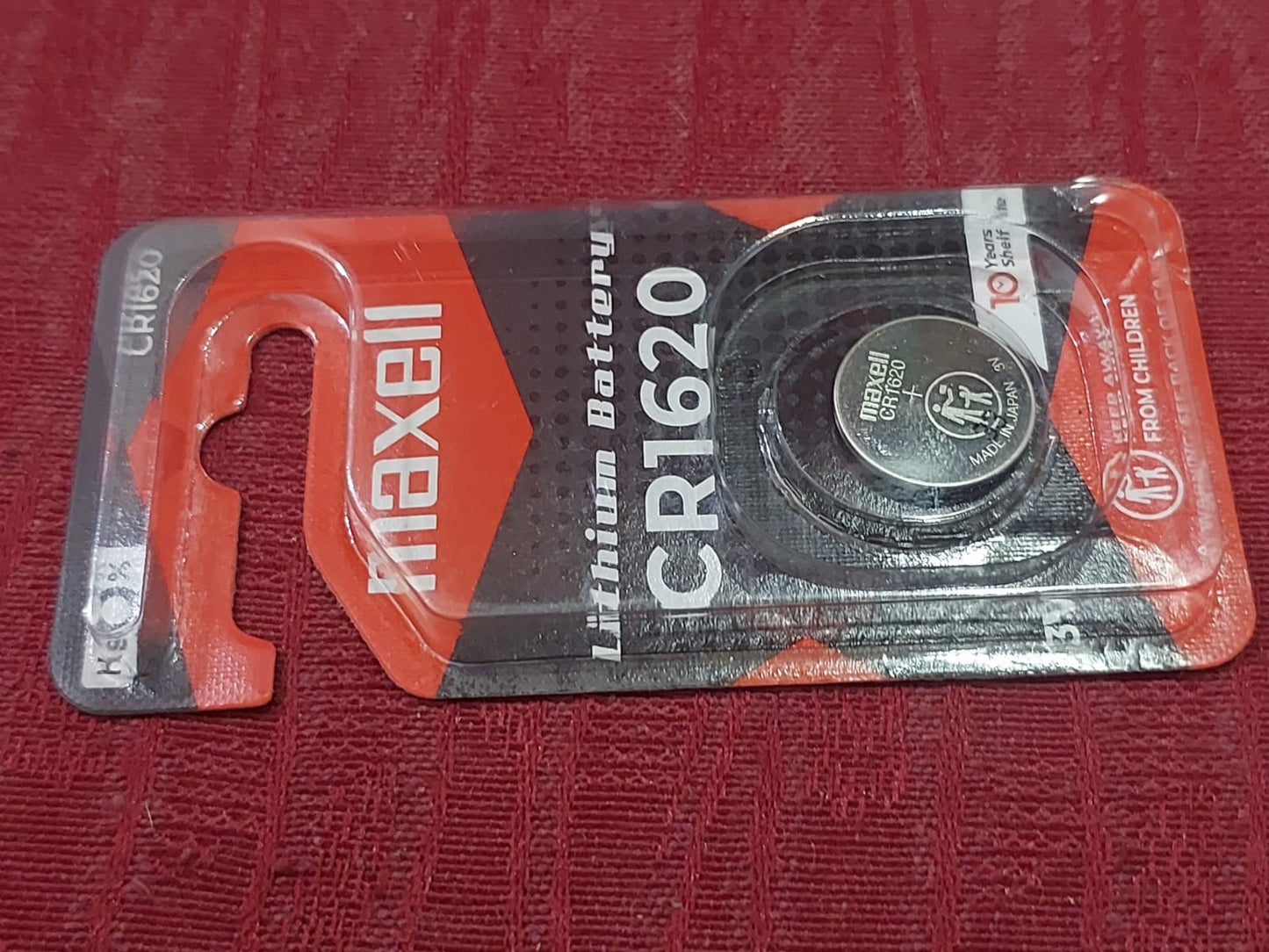 Maxell CR1620 Lithium Coin Cell Battery – 3V