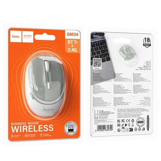 GM34 Nuevo Dual-Mode Business Wireless Mouse – Smooth, Silent & Versatile