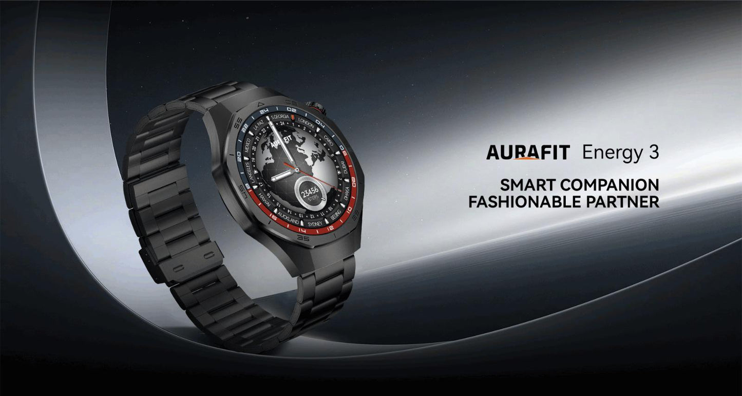 Aurafit AM34 Smart Watch – Premium Fitness & Health Tracker