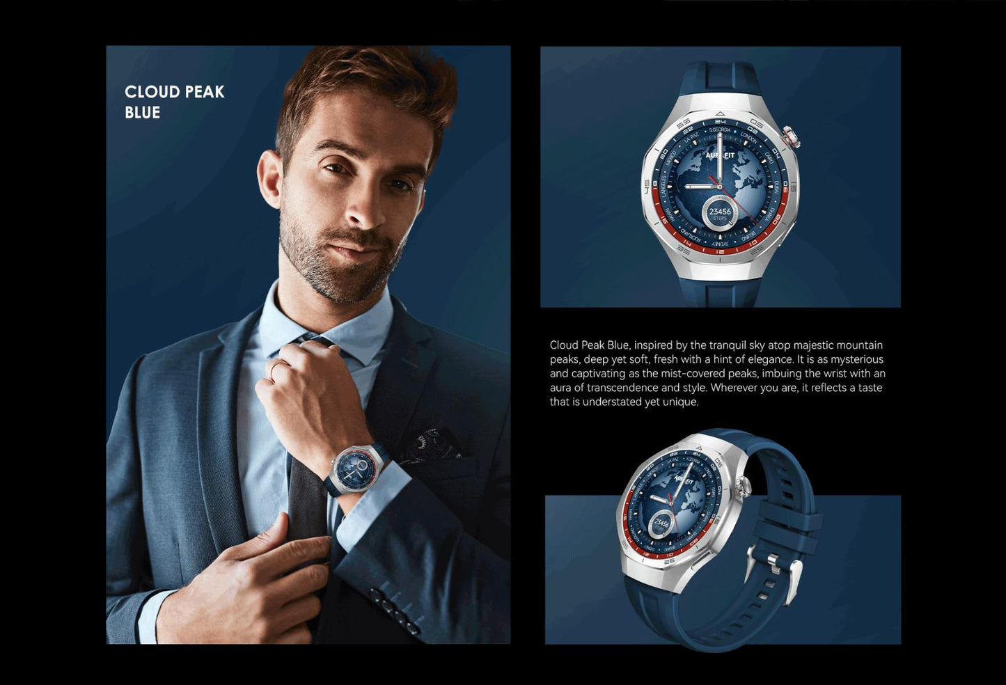 Aurafit AM34 Smart Watch – Premium Fitness & Health Tracker