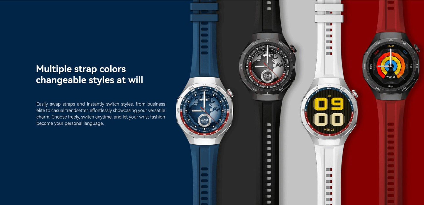 Aurafit AM34 Smart Watch – Premium Fitness & Health Tracker