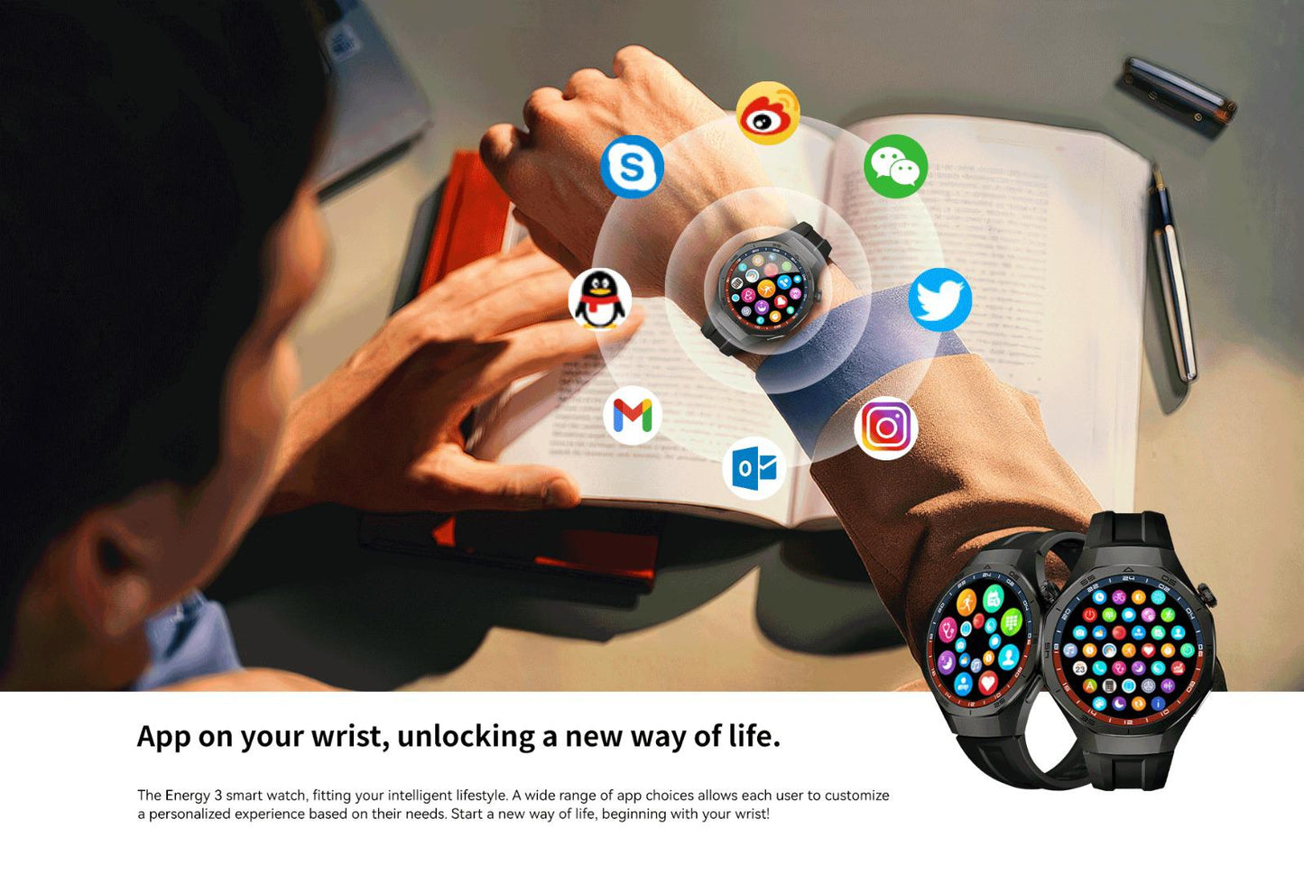 Aurafit AM34 Smart Watch – Premium Fitness & Health Tracker