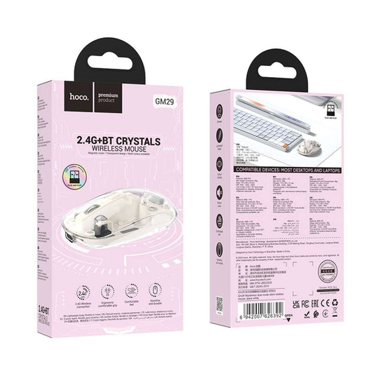 GM29 Mysterious Dual-Mode Silent Wireless Mouse – Ultra-Quiet & Versatile