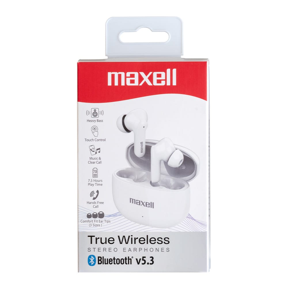 Maxell True Wireless Earphones (Bluetooth v5.3)