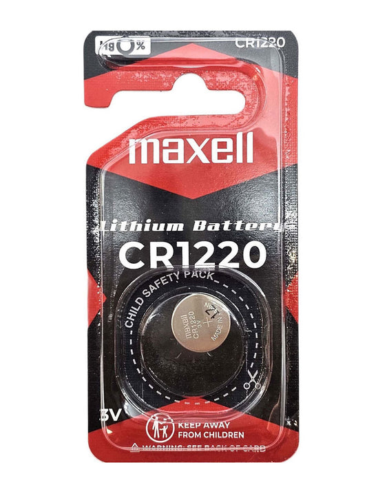 Maxell CR1220 Lithium Coin Cell Battery – 3V