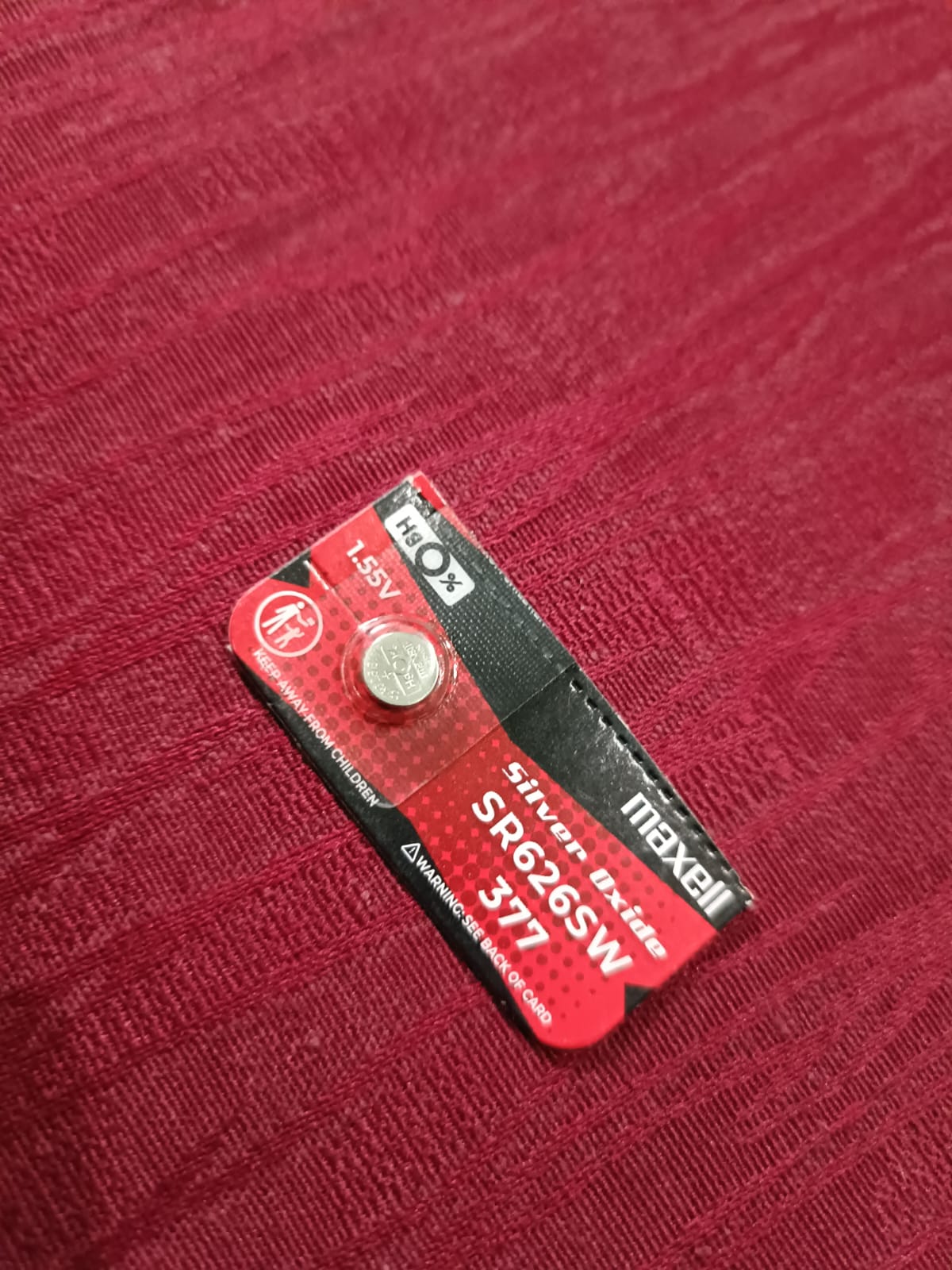 Maxell SR626SW Silver Oxide Watch Battery – Original