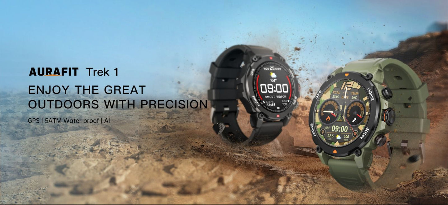 Aurafit G6 – Premium Smart Fitness Watch with HD Display & Advanced Health Features