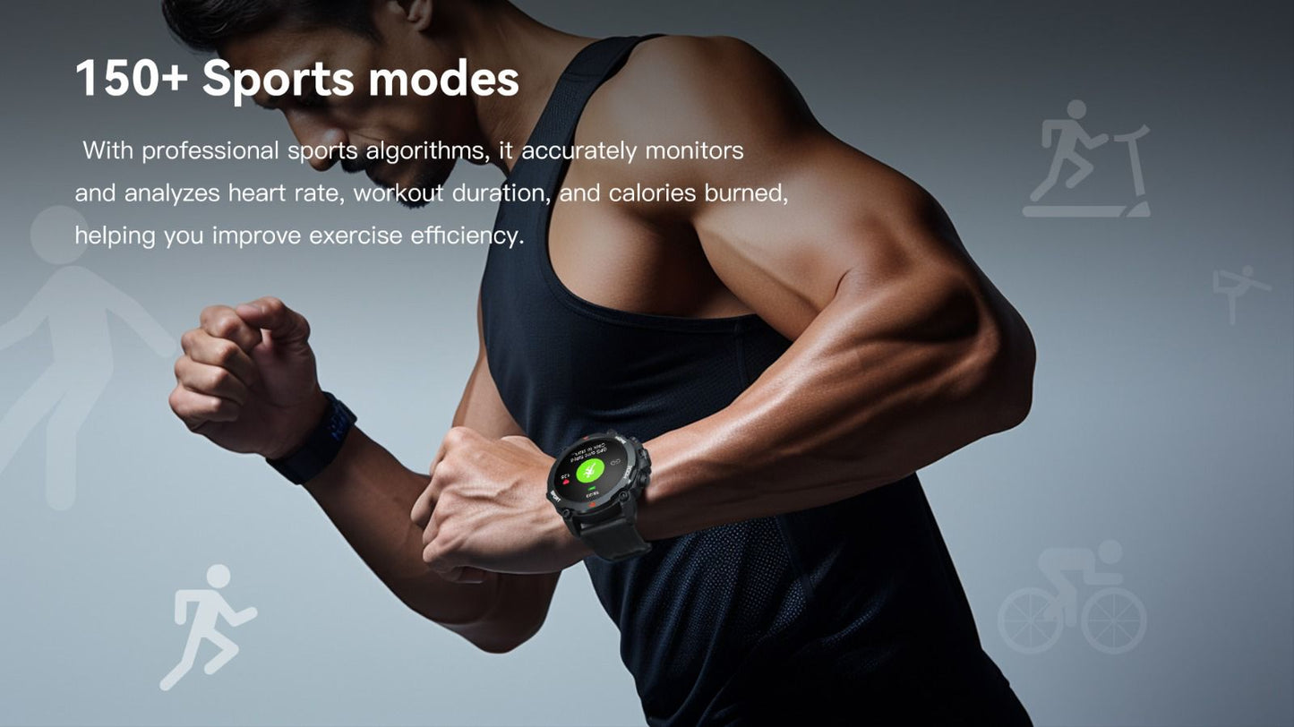 Aurafit G6 – Premium Smart Fitness Watch with HD Display & Advanced Health Features