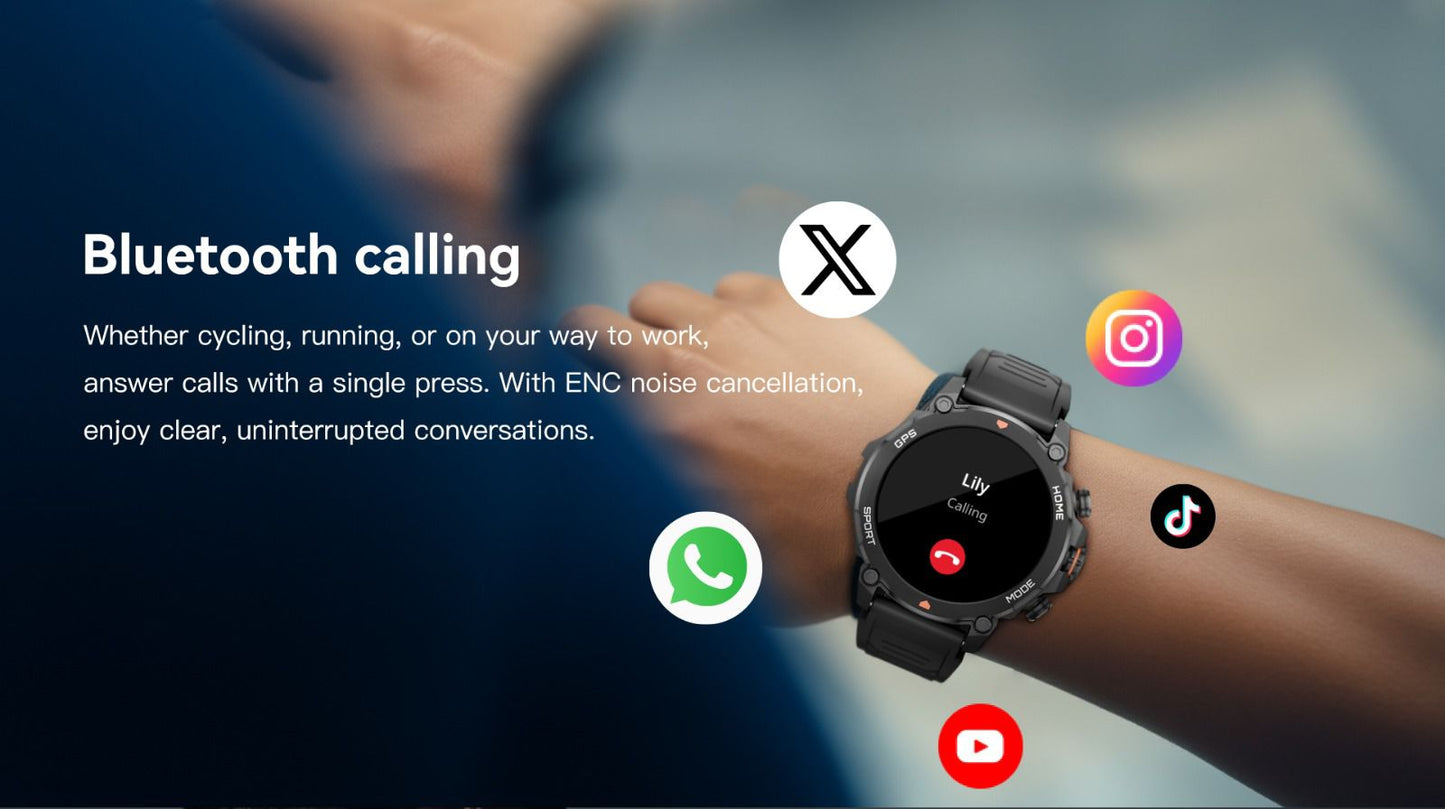 Aurafit G6 – Premium Smart Fitness Watch with HD Display & Advanced Health Features