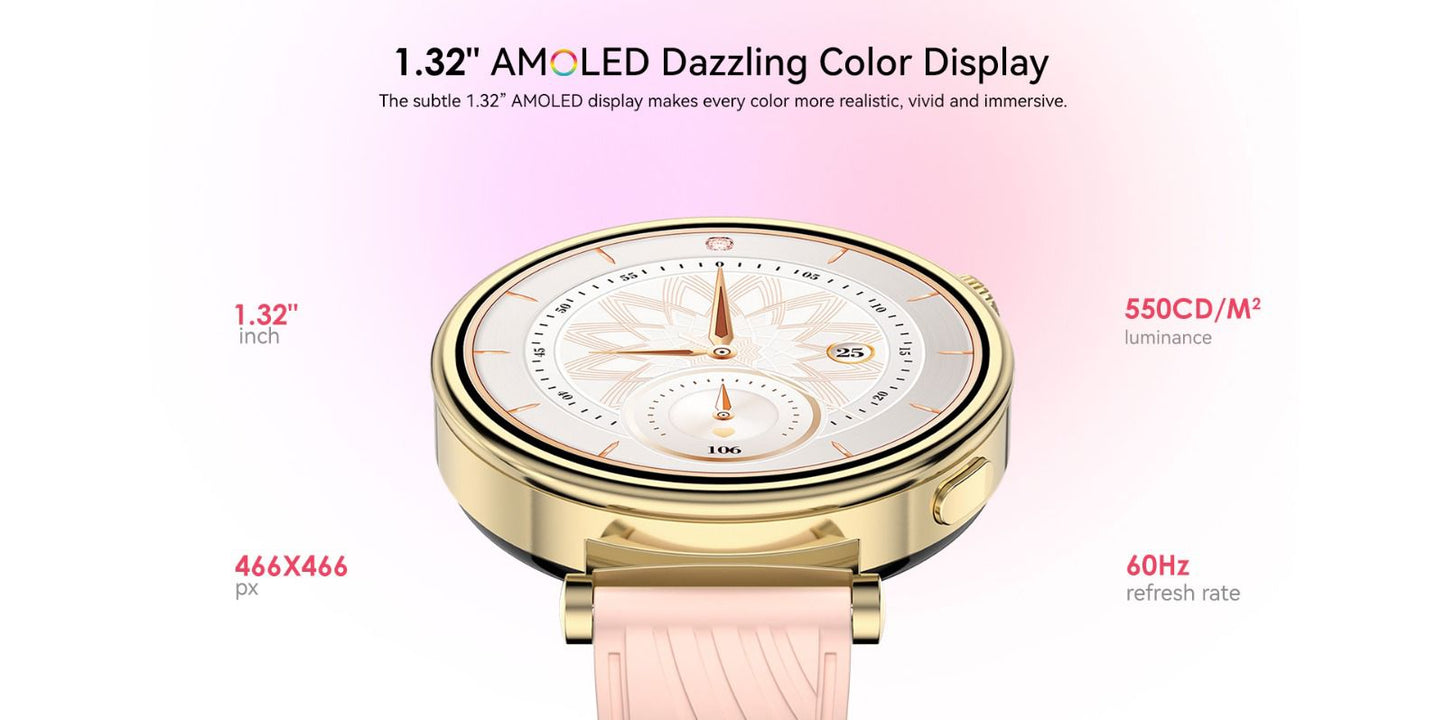 Aurafit AM23 – Smart Fitness Watch with Advanced Health Tracking