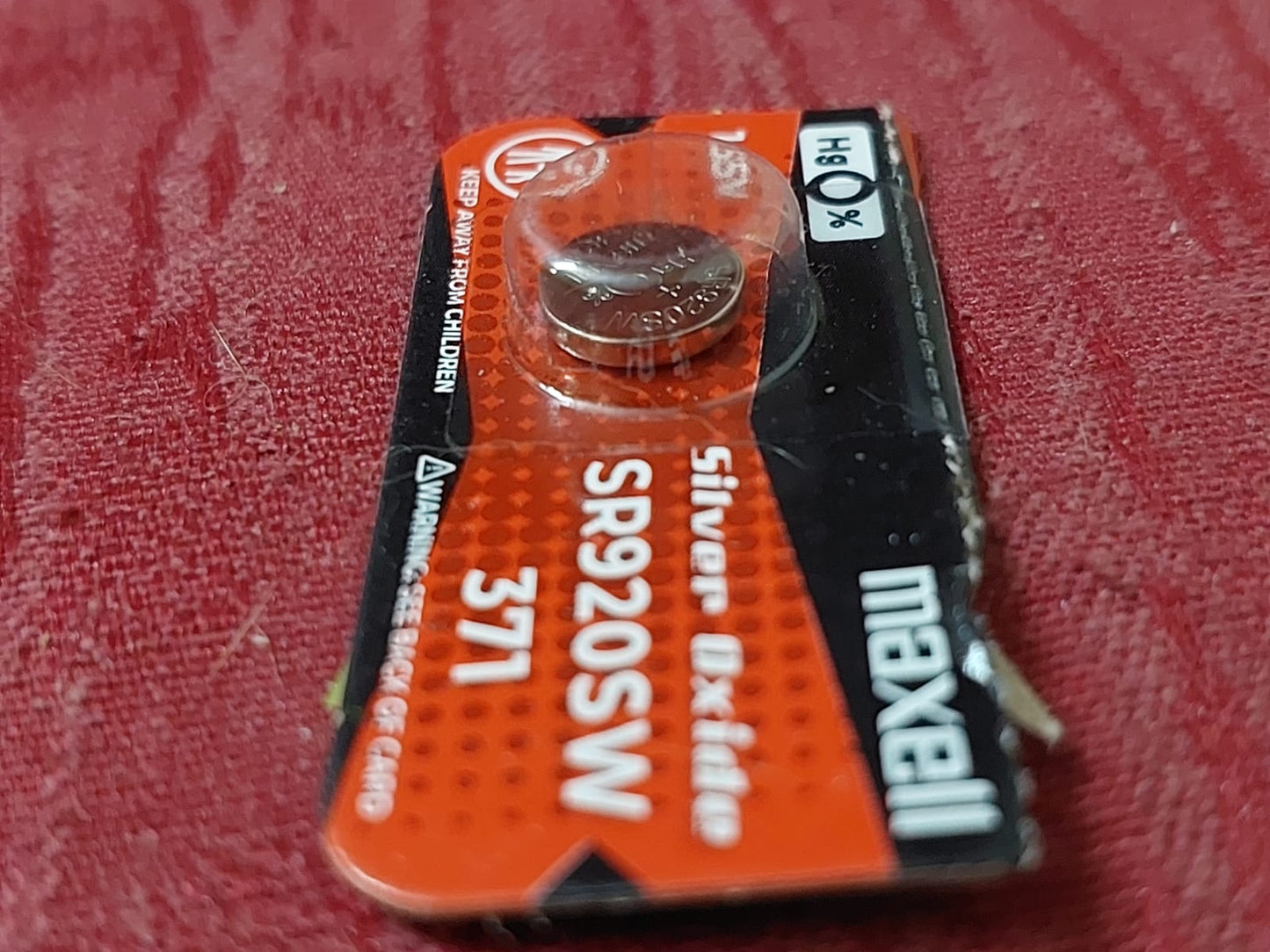 Maxell SR920SW 371 Silver Oxide Button Cell Battery – Original