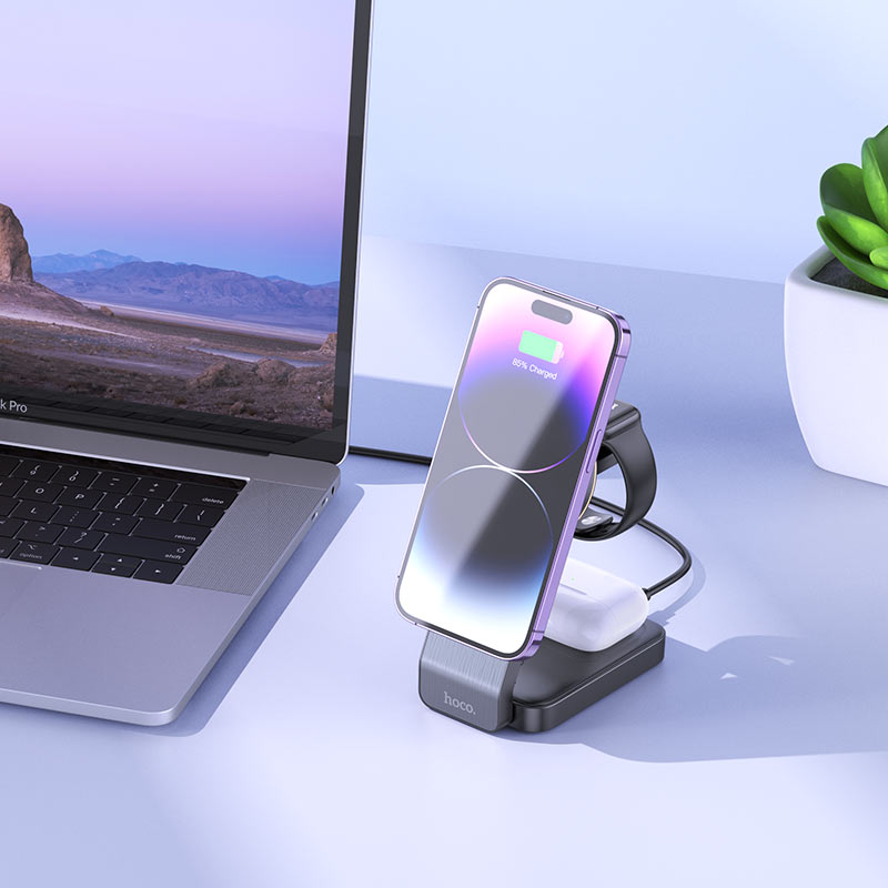 CQ3 Motorcycle Folding 3-in-1 Magnetic Wireless Fast Charger