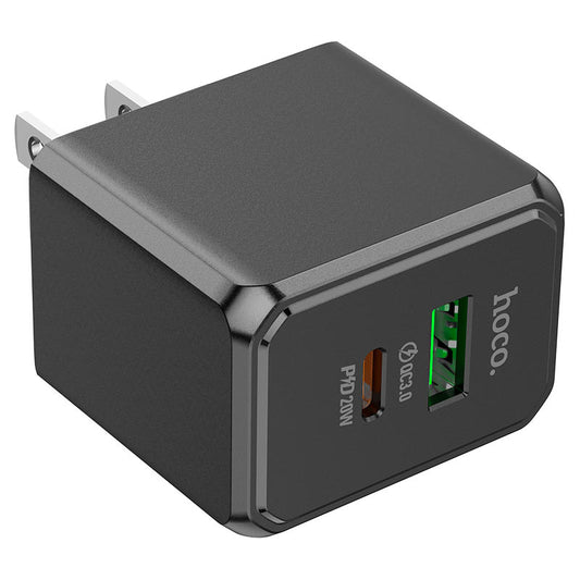 CS14 Ocean PD20W + QC3.0 Dual-Port Fast Charger – US Plug