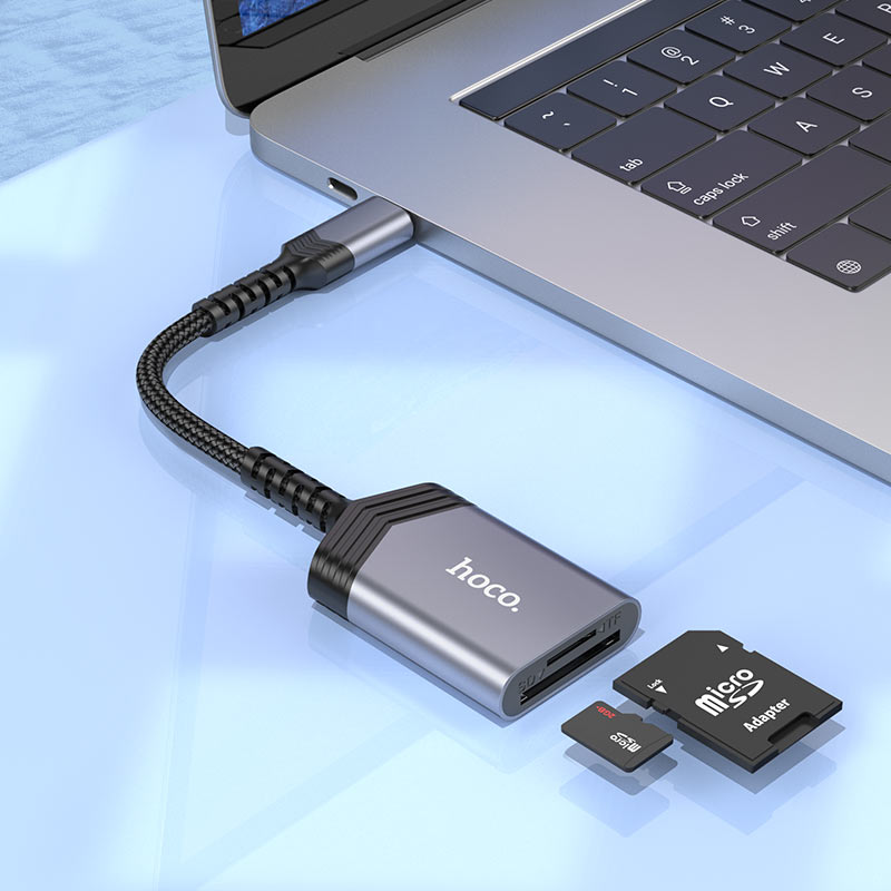 UA25 2-in-1 Type-C Card Reader – Fast Data Transfer for SD & TF Cards