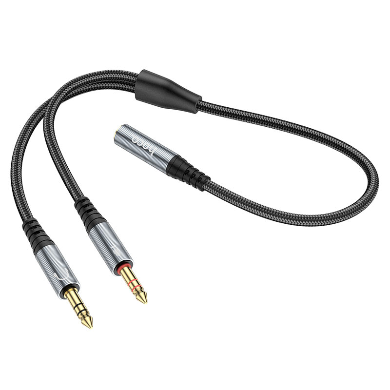 UPA21 2-in-1 3.5mm Headset Audio Adapter Cable – Female to Dual Male Splitter