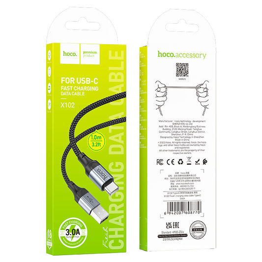 X102 Fresh Charging Data Cable – Type-C Fast Charging & Sync Cable
